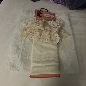 WOMEN'S CROCHET LACE BOOT CUFF